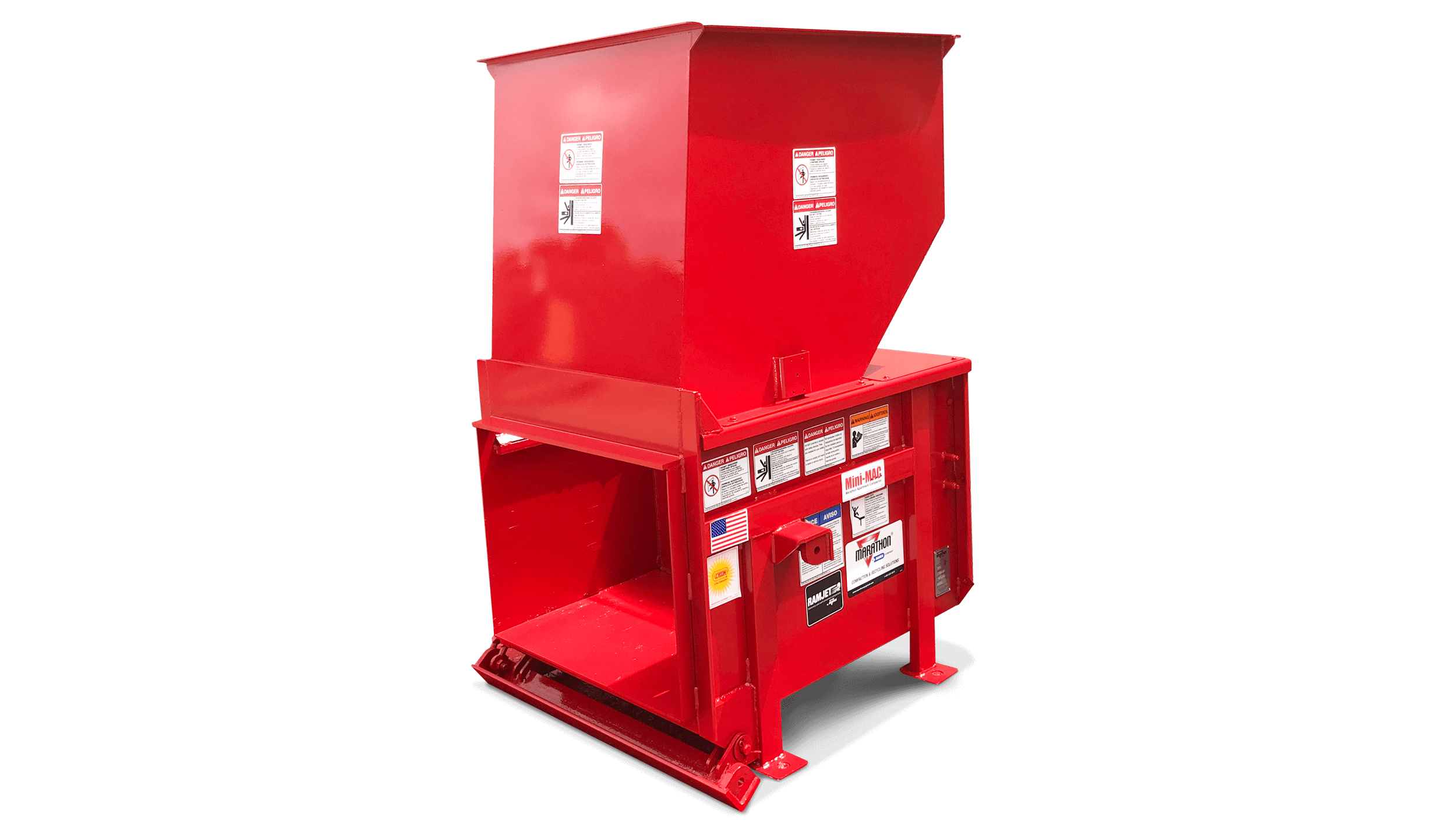 Trash compactor for apartment building